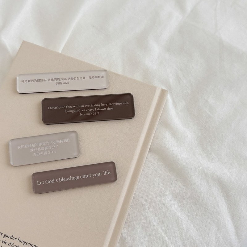 JIN CHA GOD-磁铁 超美压克力经文磁铁 (共四种图案)/基督/文创 - 冰箱贴/磁贴 - 其他金属 