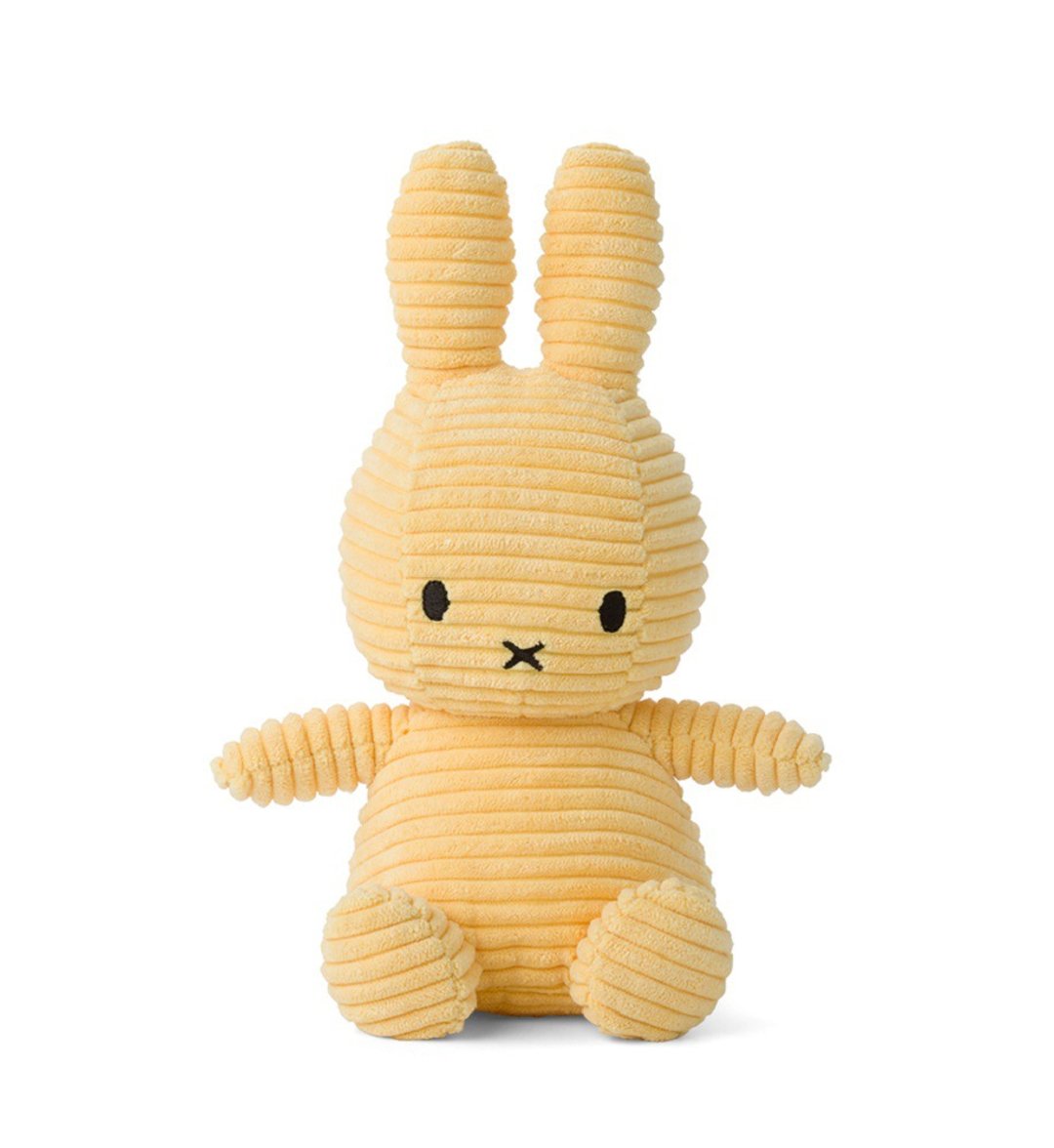 Bon Ton Toys | Miffy 米飞兔 灯芯绒娃娃 奶油黄 23cm - 玩偶/公仔 - 其他材质 黄色