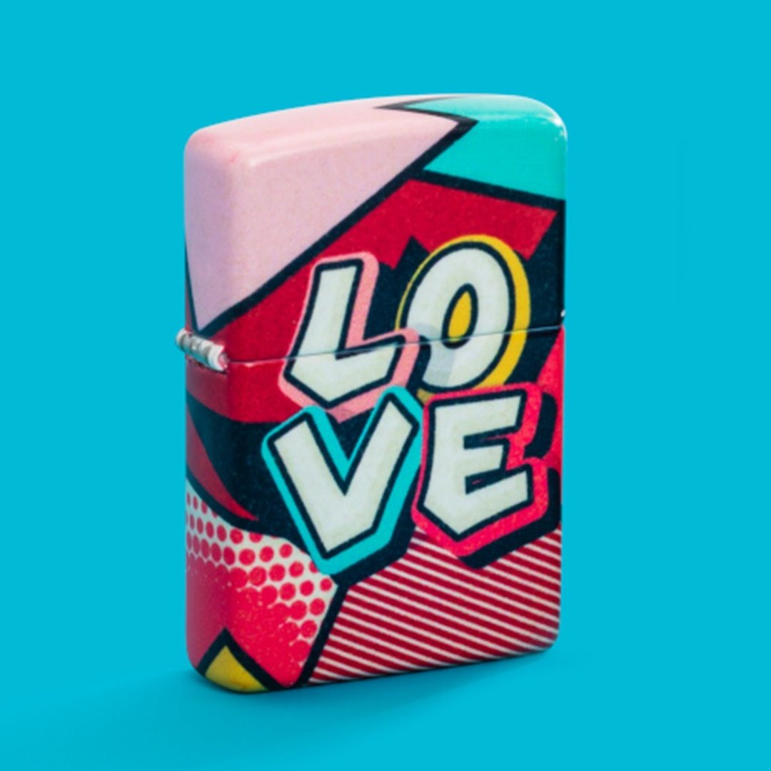 【ZIPPO官方旗舰店】LOVE-街头艺术防风打火机 46013 - 其他 - 铜/黄铜 多色