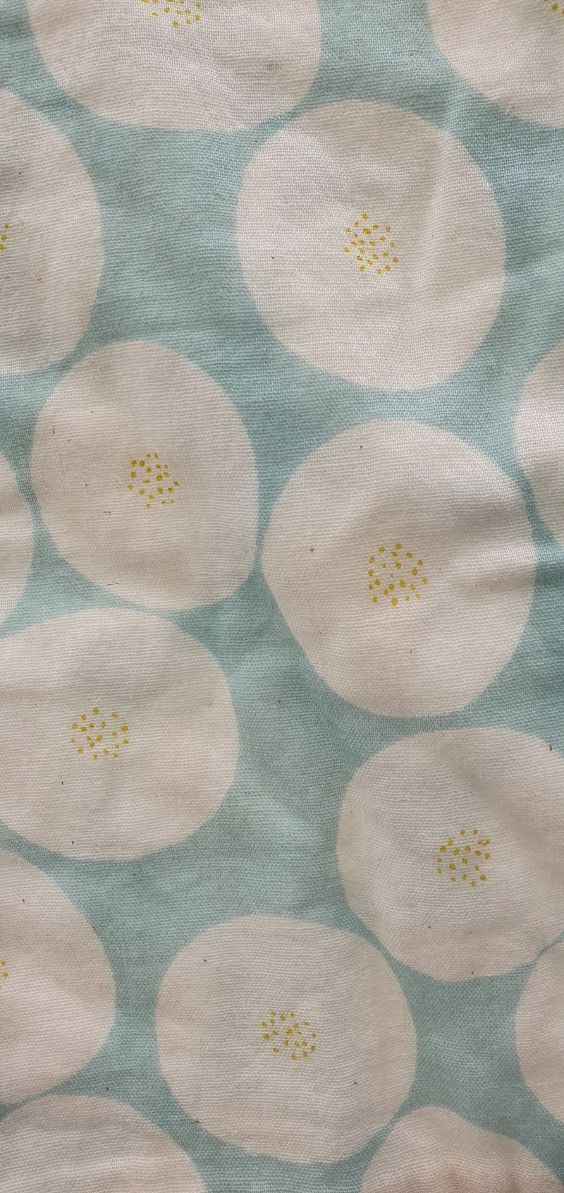 红豆面包-薄荷绿-纱布手帕28×28CM - 手帕/方巾 - 棉．麻 多色