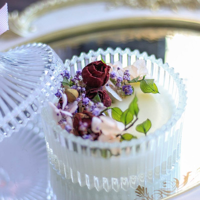 香氛蜡瓶礼盒 不凋花 永生花 干燥花 - 干燥花/捧花 - 植物．花 多色