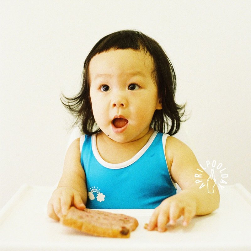 Aprilpoolday Swimwear / KID.VOLLEYBALL / Sky / S - 女装泳衣/比基尼 - 其他材质 蓝色