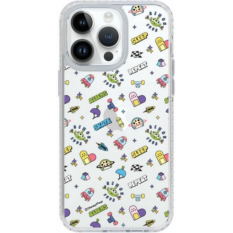 三眼怪图案 iPhone16 SamsungS25 气垫标准防摔镜面手机壳 - 手机壳/手机套 - 塑料 多色