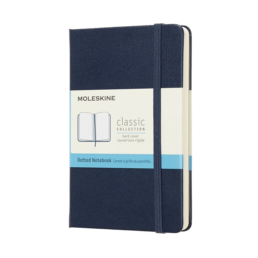 _勿上架_MOLESKINE 经典宝蓝色硬壳笔记本 口袋型 点线 - 烫金服 - 笔记本/手帐 - 纸 蓝色