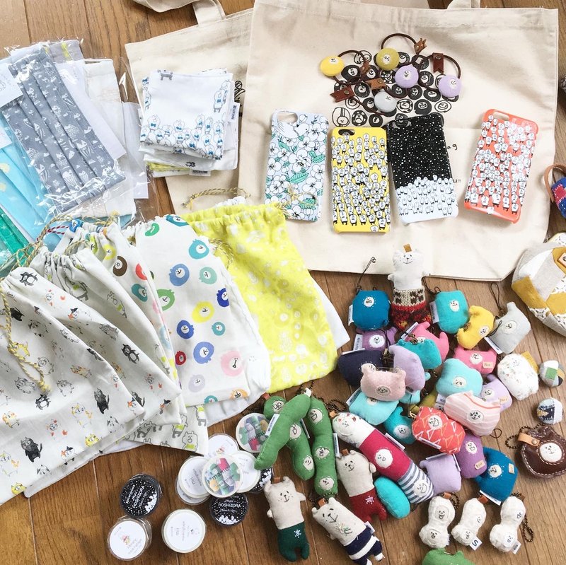 Goody Bag - spica.g 2020 - 纸胶带 - 棉 多色