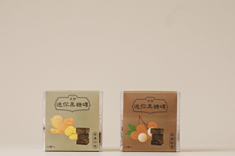 添糖 - 迷你茶砖2入组 黑糖老姜 桂圆红枣各一盒 mini brownsugar - 健康/养生 - 塑料 红色