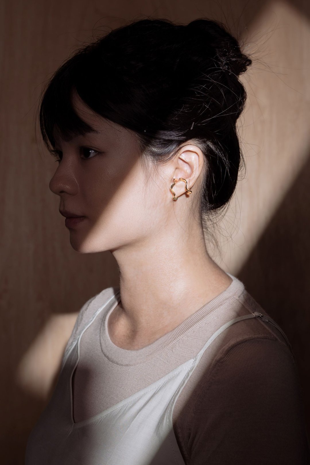 Mermaid あま海女系列 海藻耳扣 Seaweed EarCuff - 耳环/耳夹 - 铜/黄铜 金色