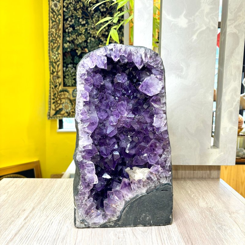 一图一物 33cm 高大紫晶洞 风水 店铺 摆件 家居 办公室 招财水晶 - 摆饰 - 水晶 紫色