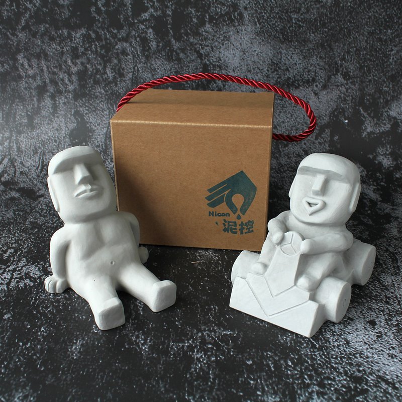 礼盒加购 －摩艾手机架专用提盒 - 摩艾卡丁车专用提盒 - 玩偶/公仔 - 纸 卡其色