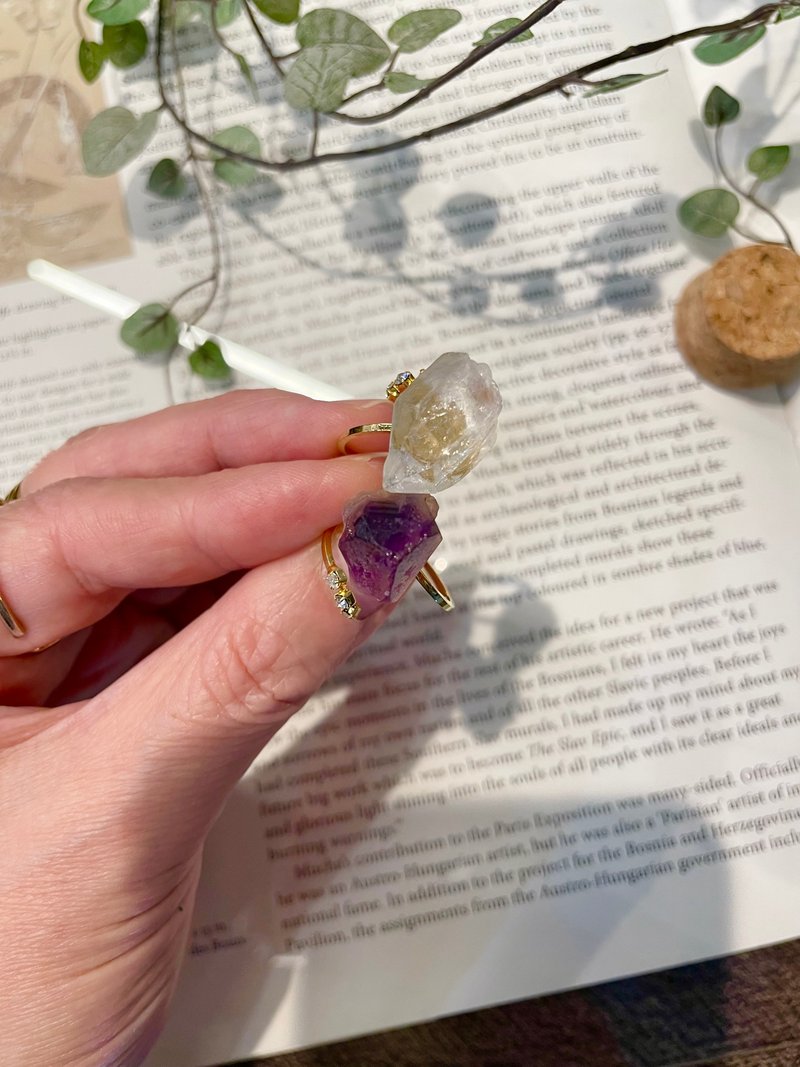 天然石设计戒指 - 戒指 - 水晶 多色