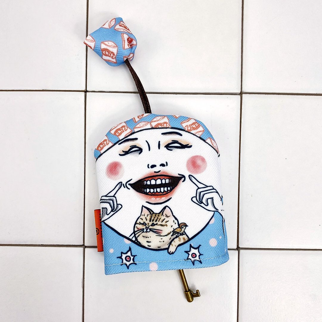 郝微笑 钥匙收纳包 钥匙包 防泼水 - 钥匙链/钥匙包 - 聚酯纤维 蓝色
