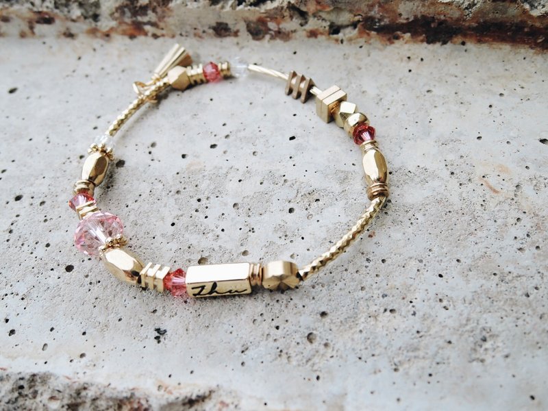 Zhu.草原上阳光的洗礼-梦幻粉 - 手链/手环 - 其他金属 