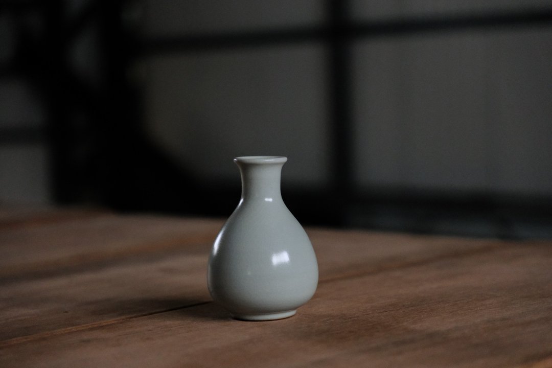 花器 | 烟青釉 青瓷 花瓶 陶 - 花瓶/陶器 - 陶 绿色