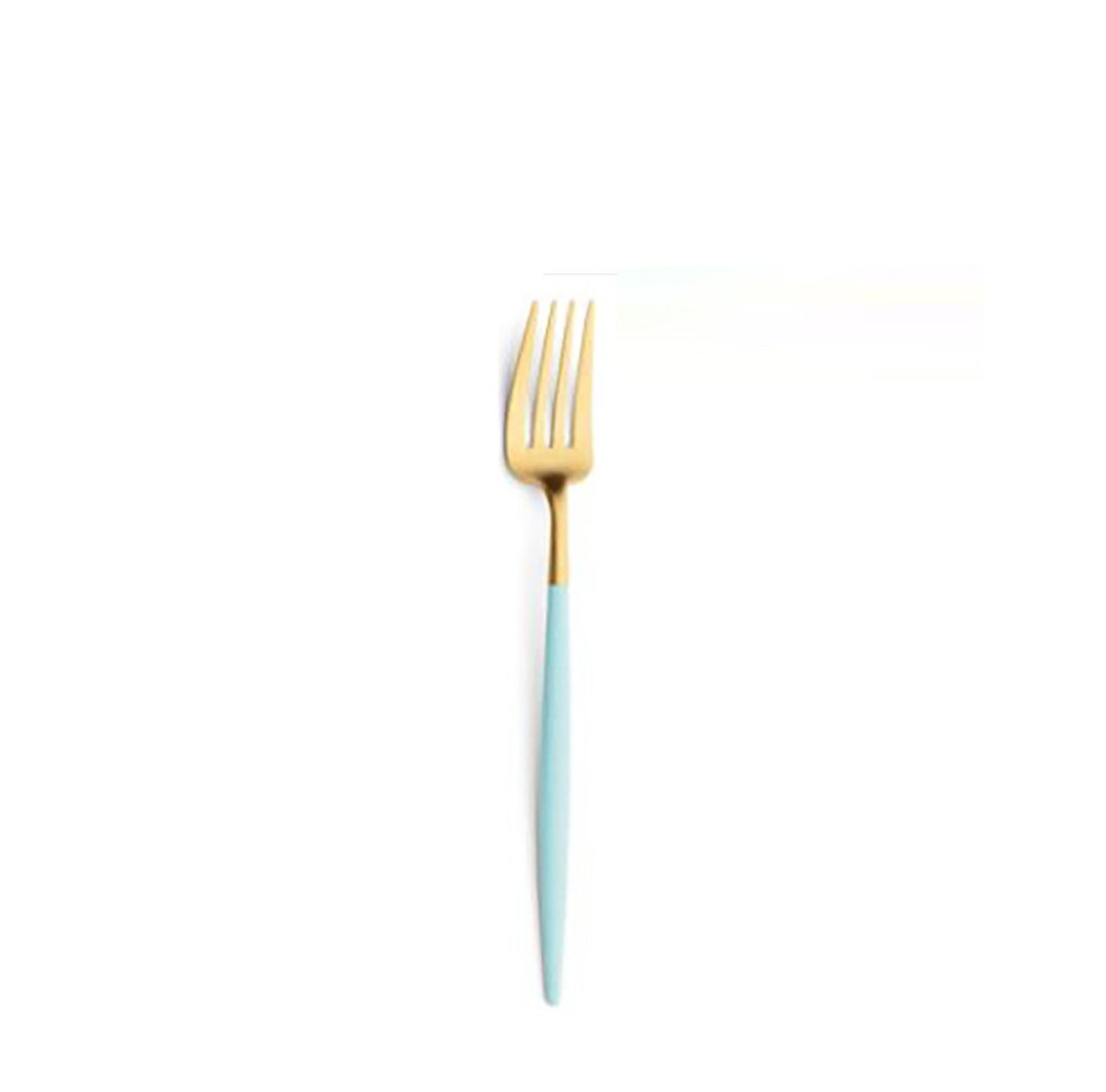 葡萄牙 Cutipol  GOA  蒂芬妮金18.5CM 点心叉 - 厨房用具 - 不锈钢 蓝色