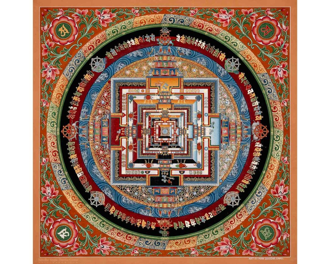 时轮曼荼罗 – 神圣的西藏艺术 - 墙贴/壁贴 - 其他材质 多色