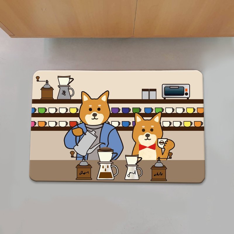 柴犬 仿羊绒 地垫 - 地垫/地毯 - 其他材质 咖啡色