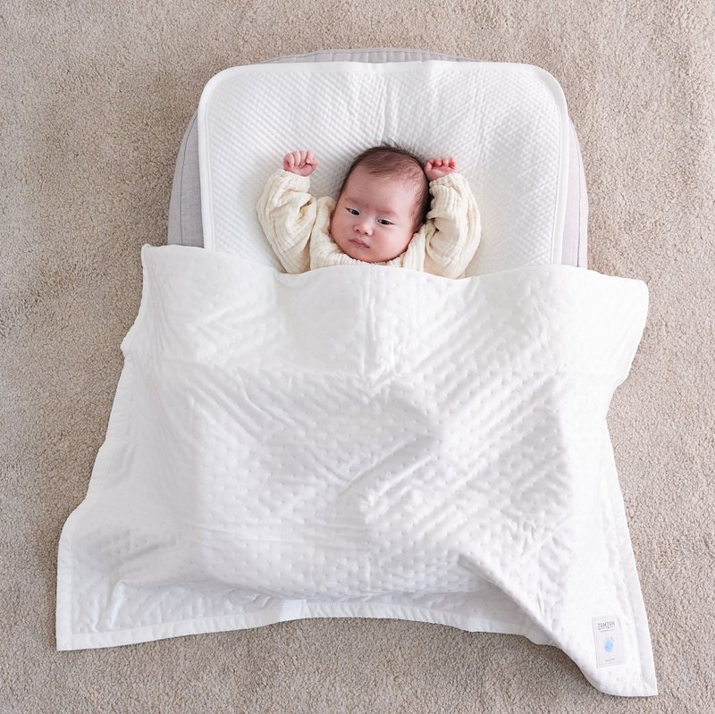 【ZAMZAM】Tsunooga 冰羽纱 夏季儿童凉被/双面凉感 (两款尺寸) - 婴儿床上用品 - 其他人造纤维 白色