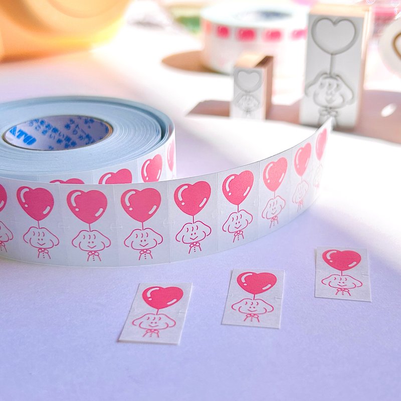 标签贴纸  长出心的女孩 - 贴纸 - 纸 