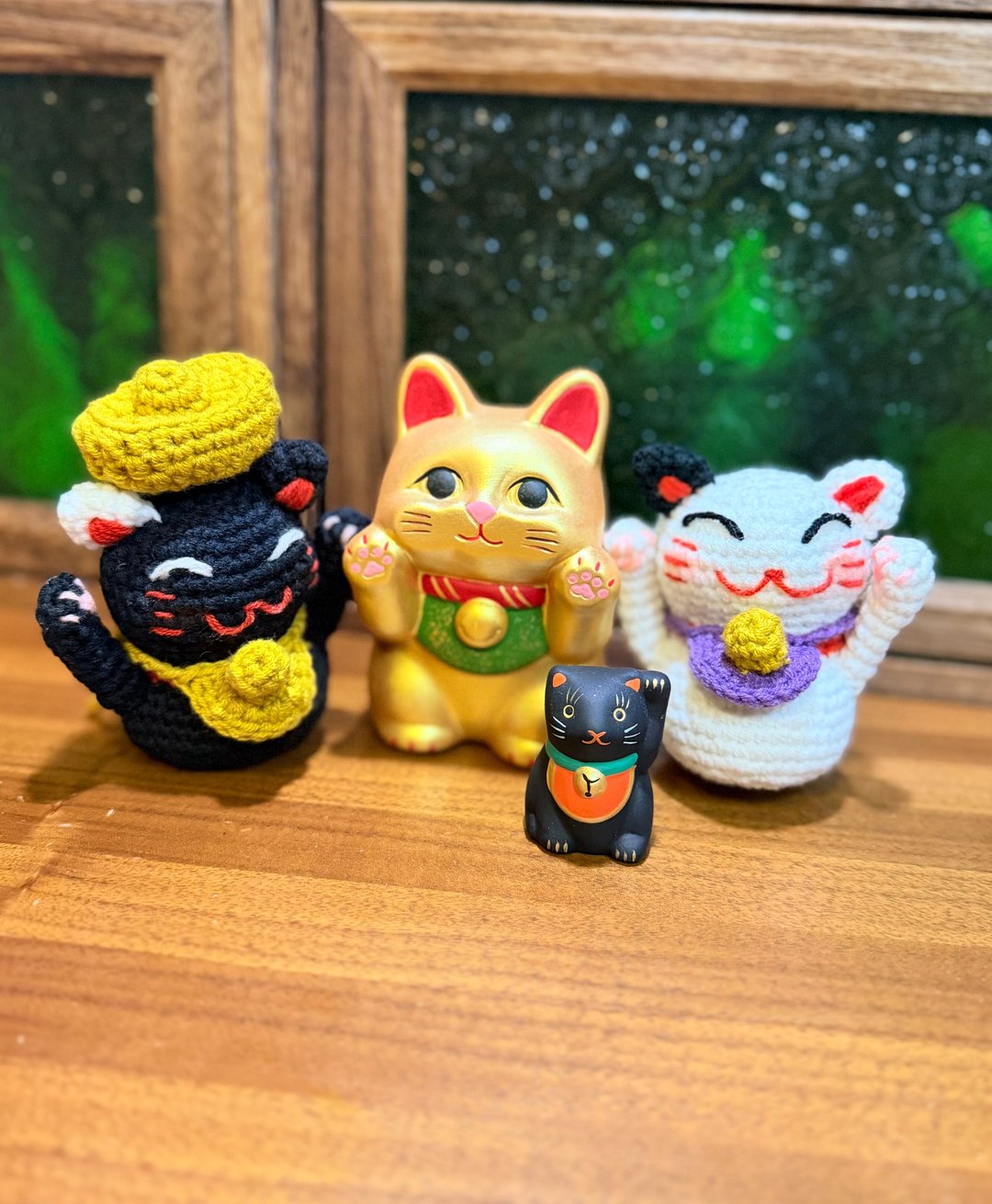 消灾解厄 钩织招财招福猫 颜色可客制 - 摆饰 - 棉 多色
