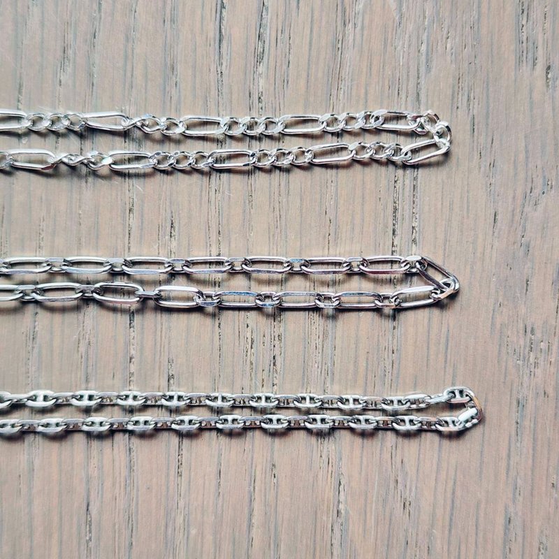 【曲水辰手创】925 银链订制专用页面 - 项链 - 银 银色