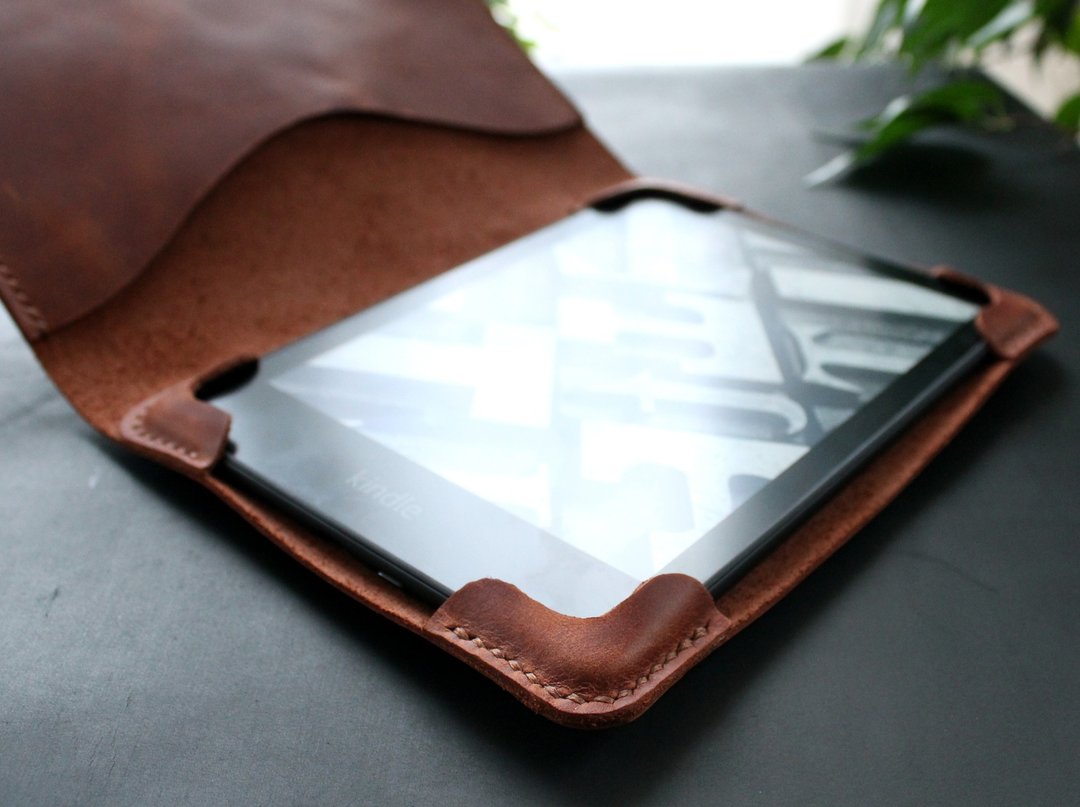 Kindle Paperwhite 11 2021 皮套 砖棕Kindle 保护壳 电子阅读器保护壳 - 平板/电脑保护壳 - 真皮 咖啡色