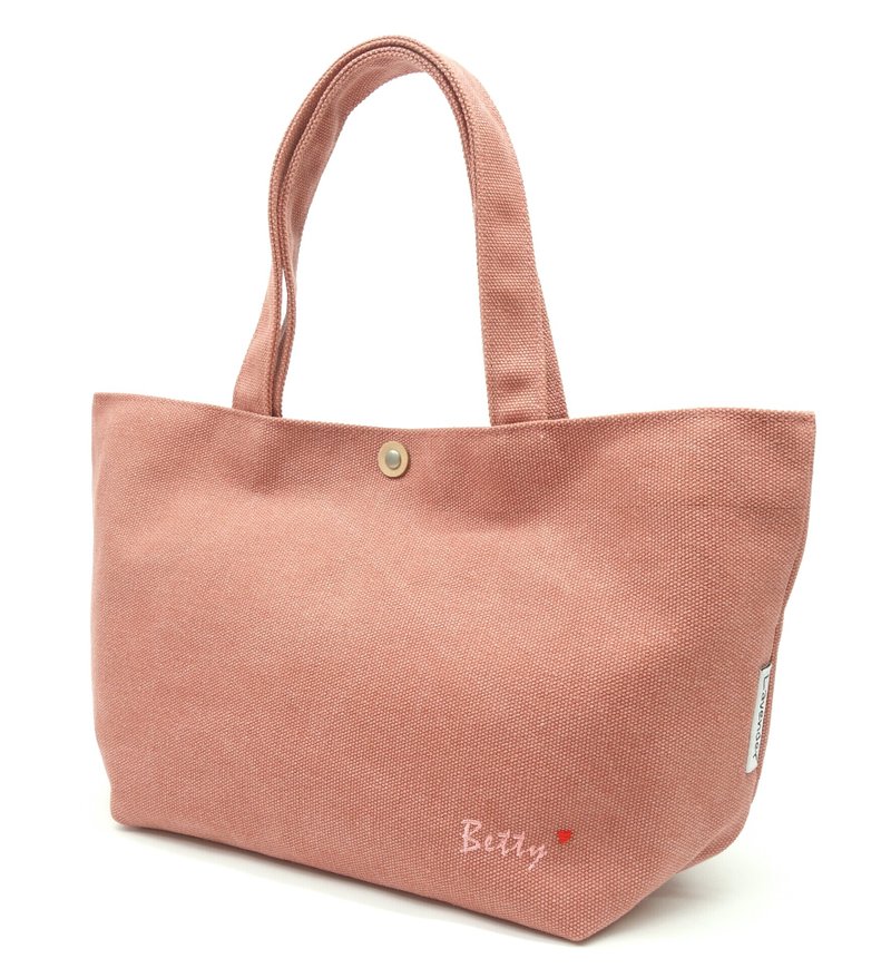 小提袋/Small tote 定制化免费绣字 打造专属包款 - 手提包/手提袋 - 棉．麻 多色