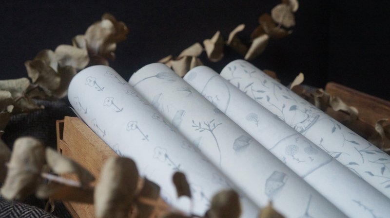 鸟与森花 包装纸 - 包装材料 - 纸 白色