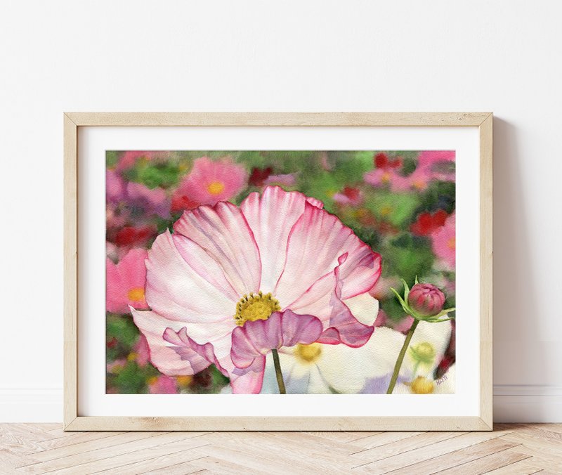 水彩花卉-挂画-水彩原画-原创花卉-手绘画-居家装饰 - 海报/装饰画/版画 - 其他材质 