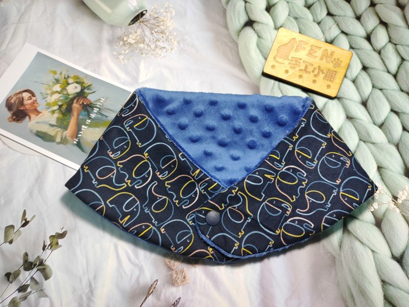 美国薄棉布设计师款小象蝴蝶结手作围脖-大人围脖-围巾-脖围-暖和 - 围巾/披肩 - 棉．麻 