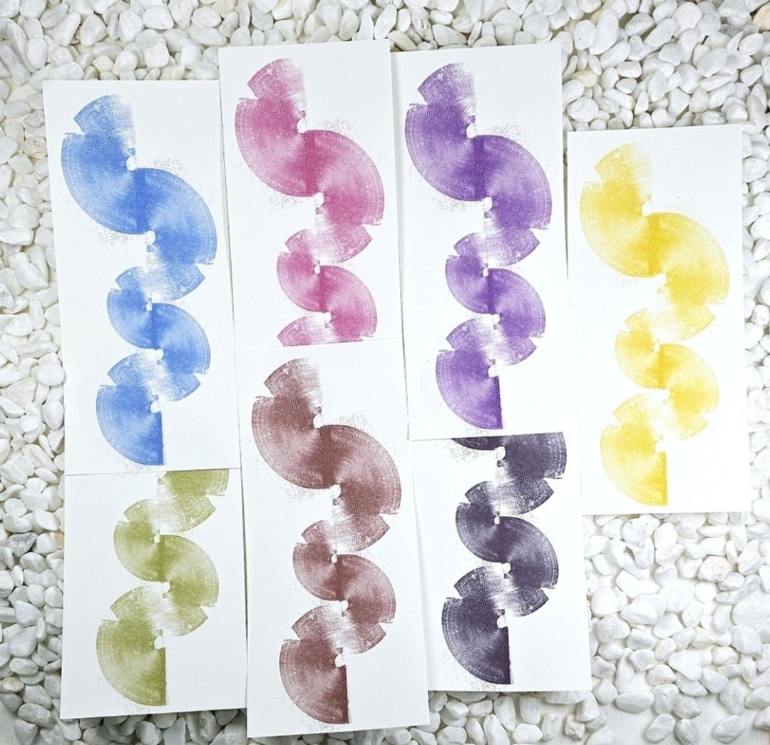 半月步道背景纸 - 便条纸/标签贴 - 纸 多色