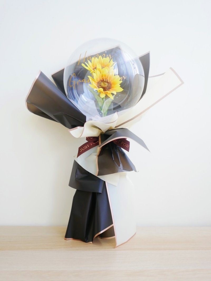 气球花束(迷你款)母亲节礼物/母亲节花束/情人节/毕业礼/生日礼物 - 干燥花/捧花 - 其他材质 透明