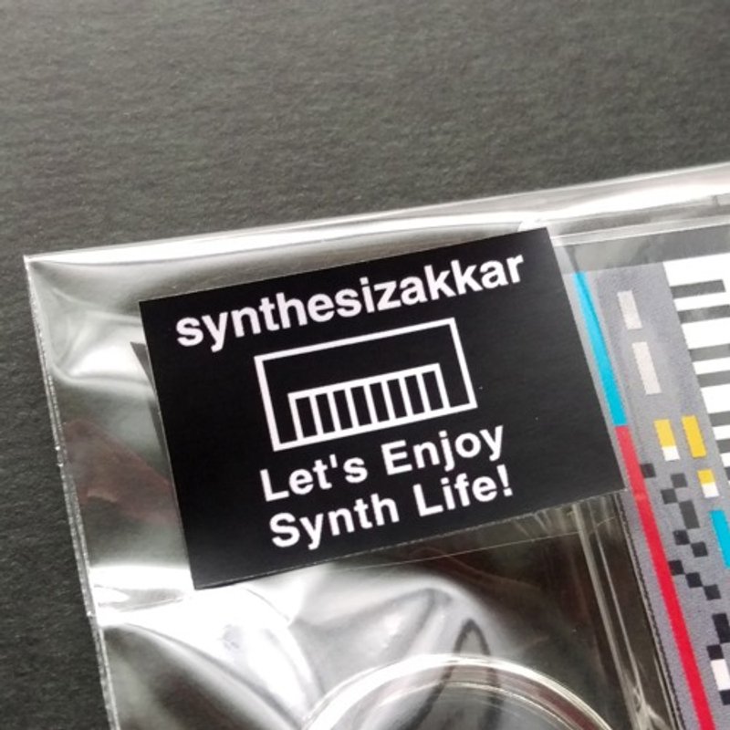 【シール】Let's Enjoy Synth Life！シンセサイザッカー シール小　5枚セット - 其他 - 纸 