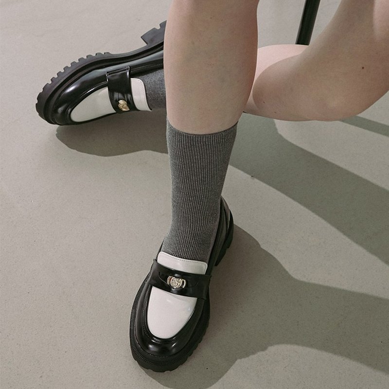 PRE-ORDER 韓國人手製 MACMOC Combi 時尚厚底樂福鞋 BLACK - 其他女款皮鞋 - 其他材质 