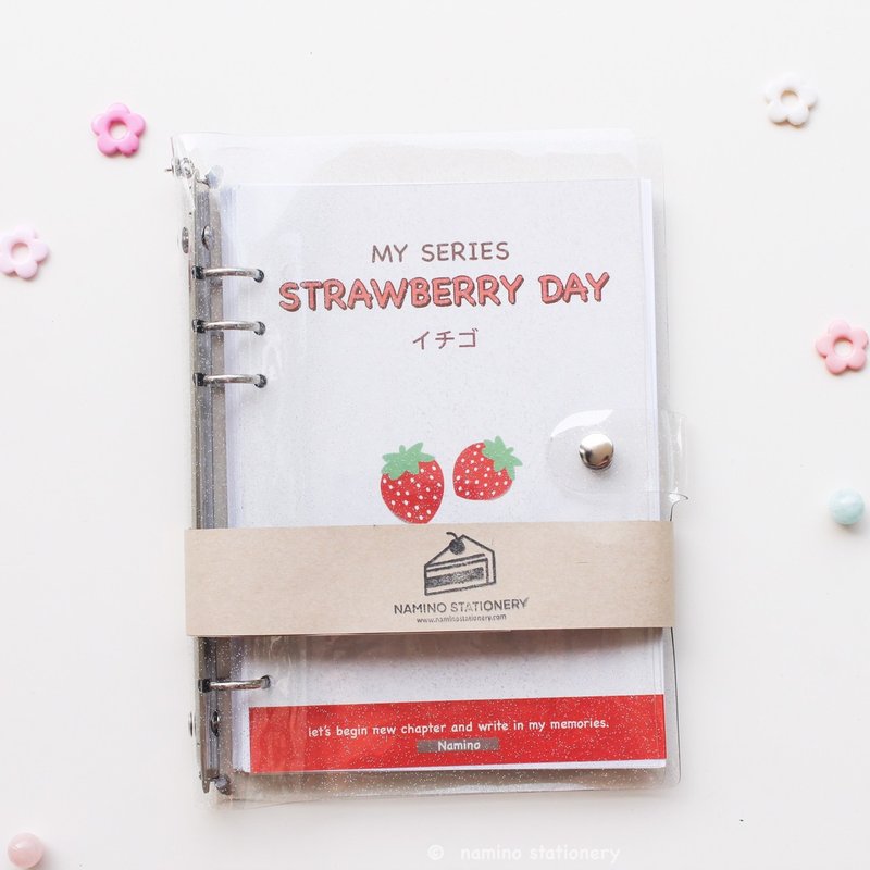 Transparent Glitter Planner Diary (without keychain) - 笔记本/手帐 - 塑料 透明