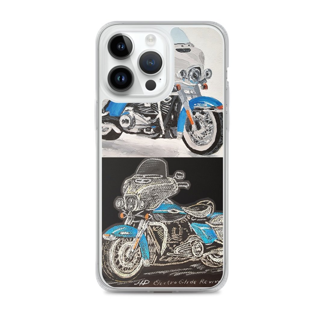 iPhone 透明保护壳原装电话自行车 Harley Davidson Electra Glid - 手机壳/手机套 - 塑料 蓝色