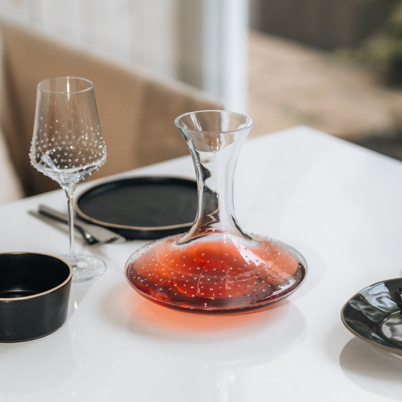 【GRANDI】奥地利 金牛座醒酒器  防滴漏工艺 施华洛世奇水钻 - 酒杯/酒器 - 玻璃 