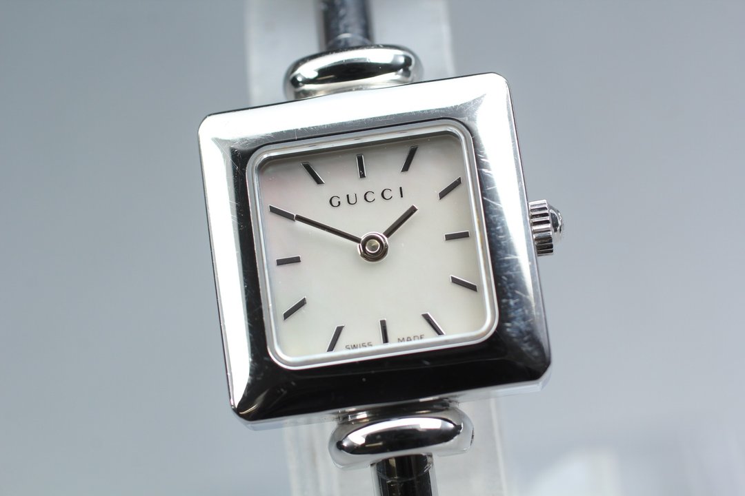 复古 GUCCI 女款 石英腕表 GUCCI 1900L - 女表 - 不锈钢 白色