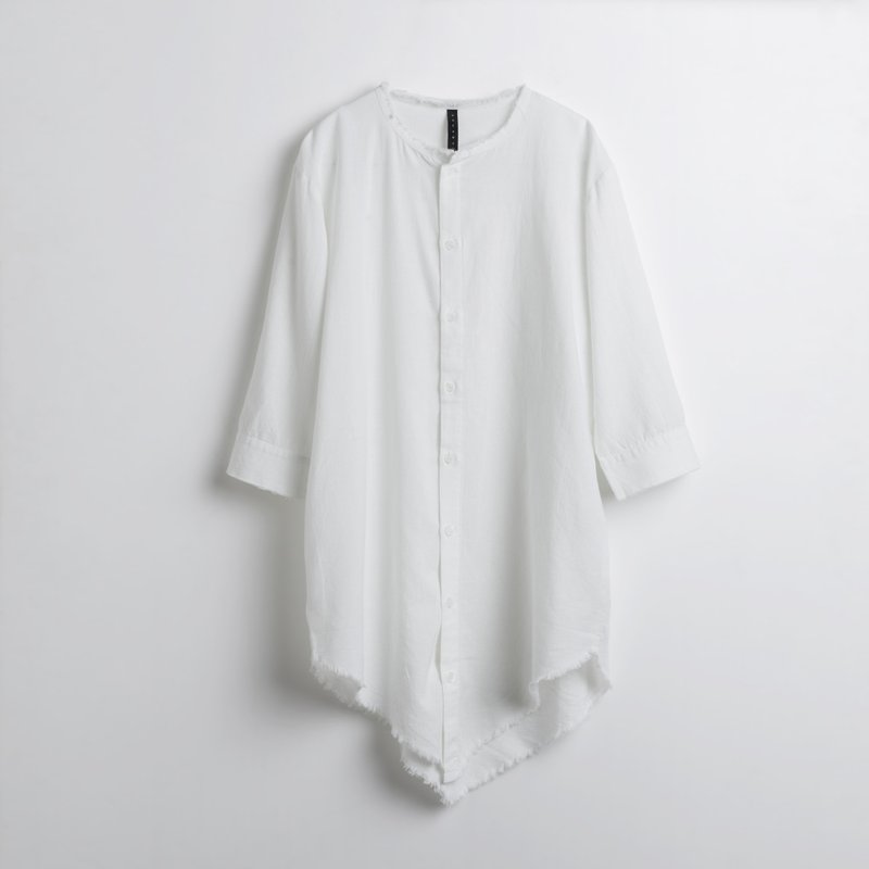 Tip Shirts - 男装衬衫 - 棉．麻 白色