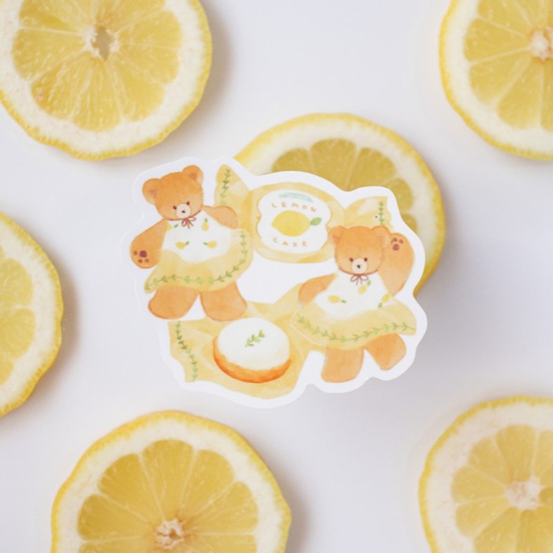 柠檬蛋糕裁缝贴纸 - 贴纸 - 其他材质 