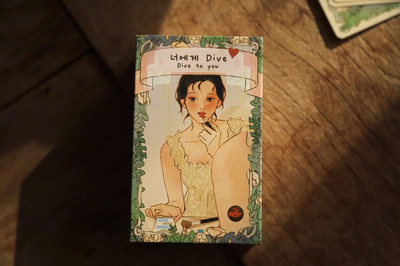 潜入你的塔罗牌 |适合爱情和灵魂伴侣解读的浪漫塔罗牌 - 桌游/玩具 - 纸 绿色