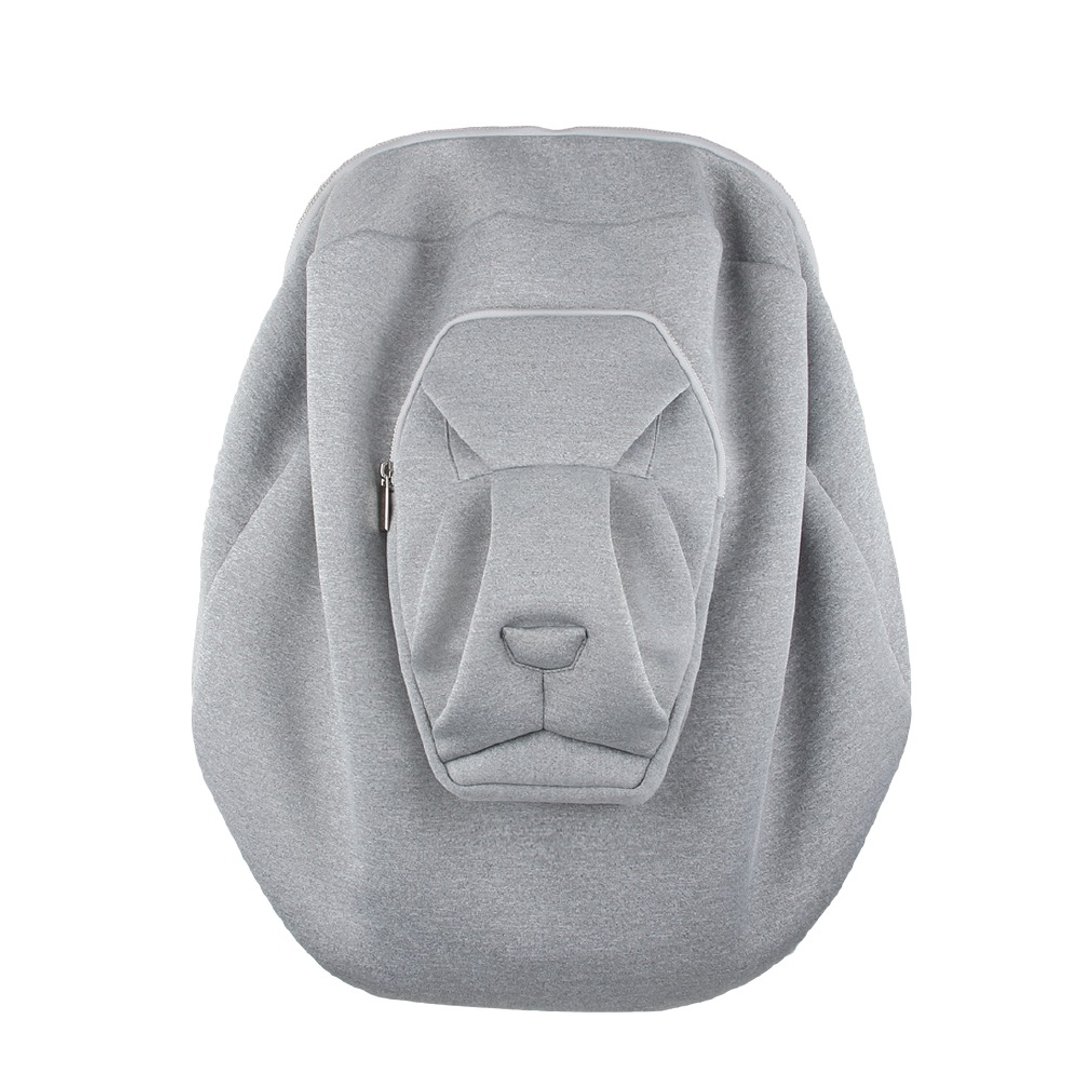 Gray lion backpack - 后背包/双肩包 - 其他人造纤维 灰色