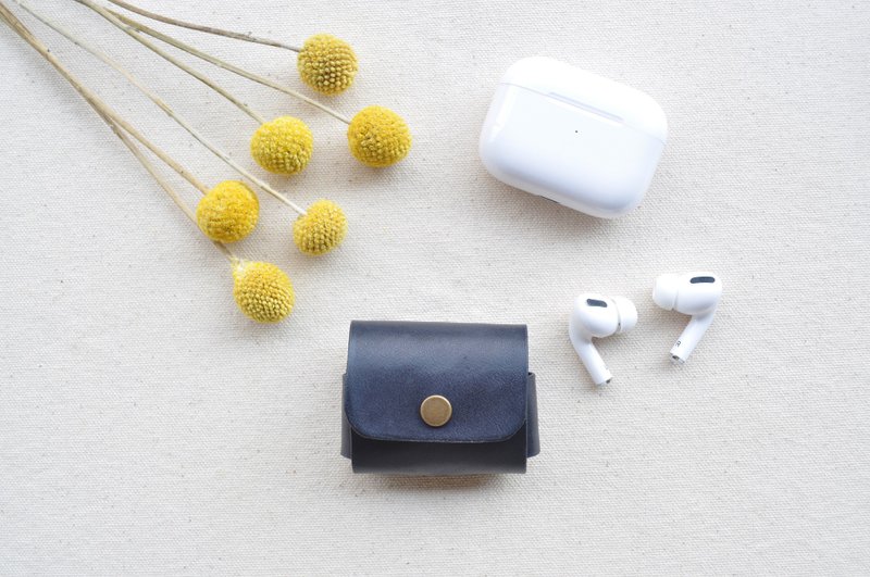 AirPods Pro皮革保护套-经典黑 - 耳机收纳 - 真皮 