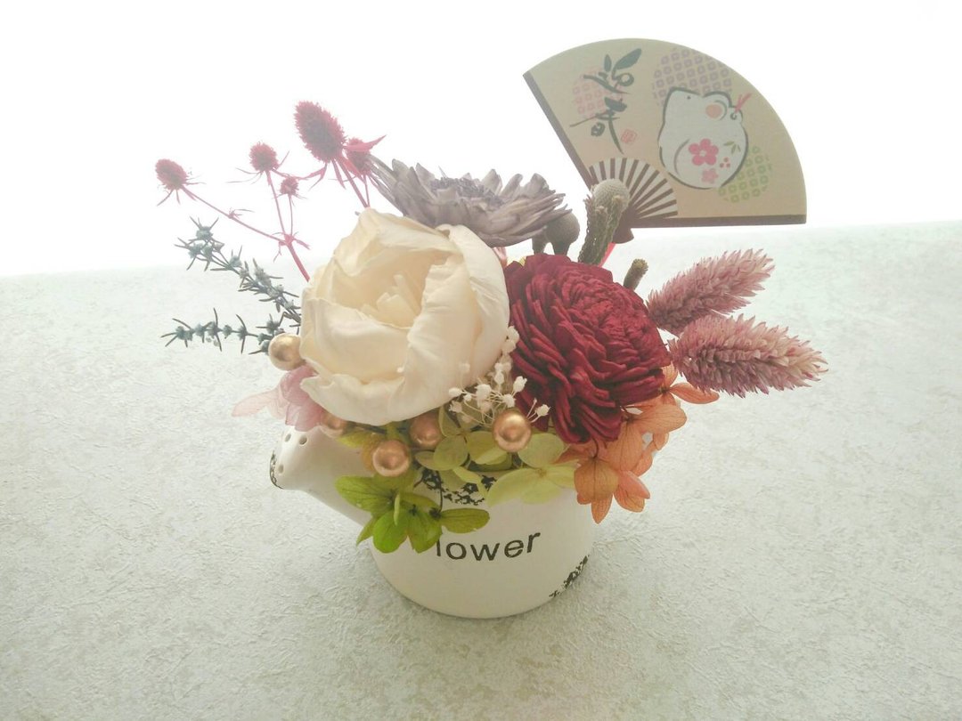 小茶壶新春桌花 - 干燥花/捧花 - 植物．花 多色