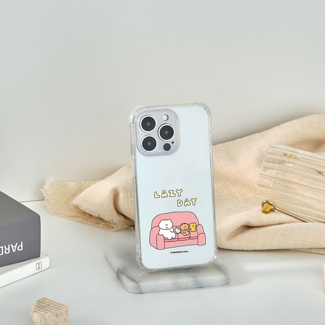 3MONTHS懒惰宅家全气囊防摔iPhone手机壳 - 手机壳/手机套 - 塑料 透明