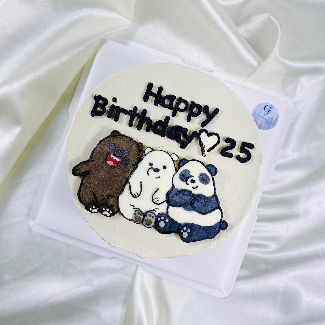 熊熊遇见你 蛋糕 生日蛋糕 定制化 甜点 弥月 婚礼 6 8寸 宅配 - 蛋糕/甜点 - 新鲜食材 金色