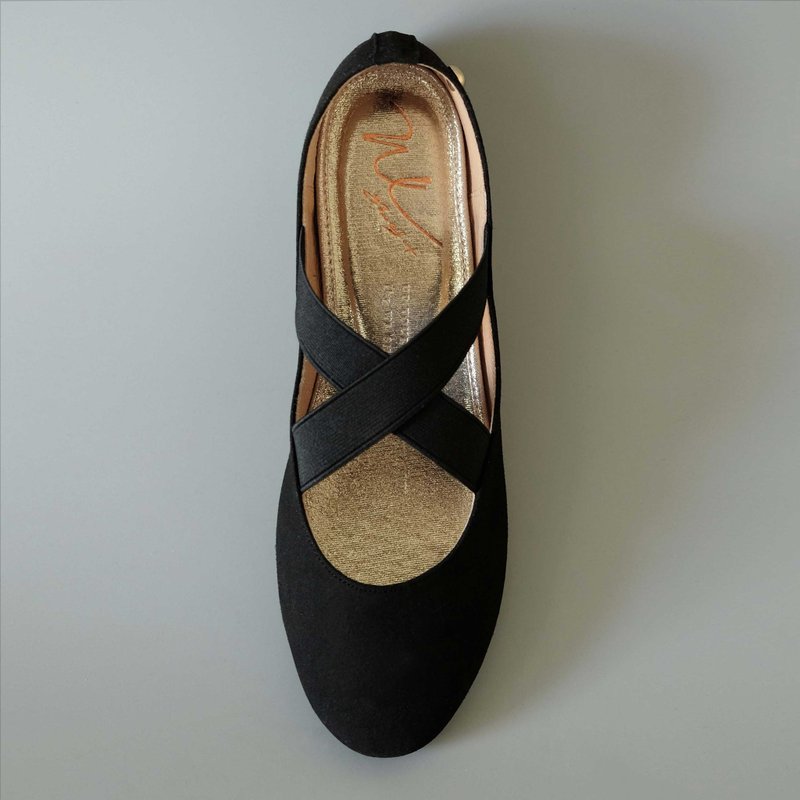 轻芭蕾 Black (黑天鹅) Ballet.X  | WL - 芭蕾鞋/娃娃鞋 - 真皮 黑色