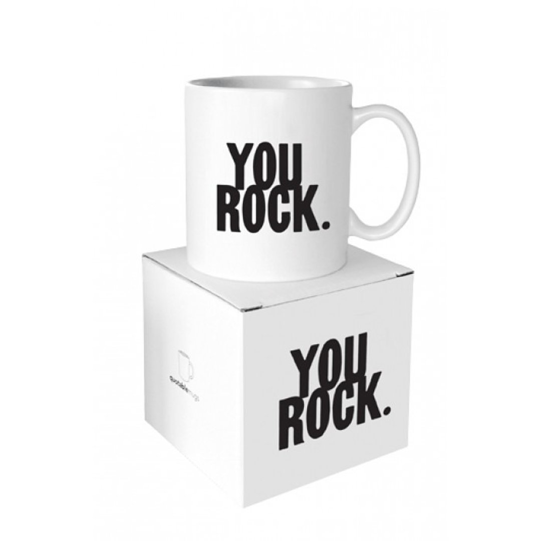 You Rock 名言杯 - 咖啡杯/马克杯 - 瓷 白色