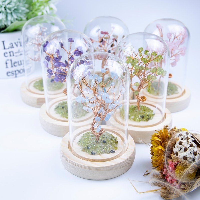 生命之树/水晶树/脉轮/助眠/冥想/能量/开运招财/橄榄石/粉水晶树 - 其他 - 树脂 