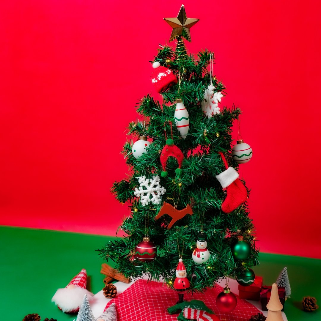 【迷你圣诞树组Mini Christmas Tree Set】快速出货|圣诞摆饰| - 摆饰 - 其他材质 绿色