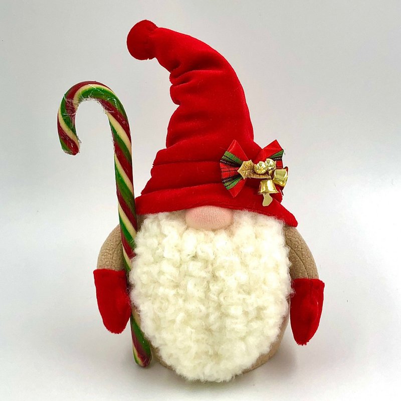 Scandinavian gnome, Soft plush gnome, Xmas small gift, Christmas Gift Wrapping - 玩偶/公仔 - 其他材质 红色